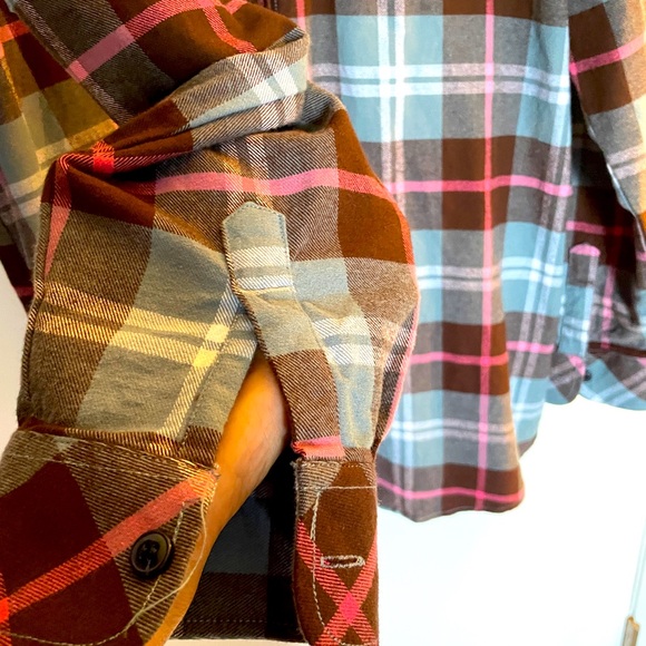 Matchstick Women Long Sleeve Flannel Plaid Checked Shirt. SZ XXL - Picture 5 of 9